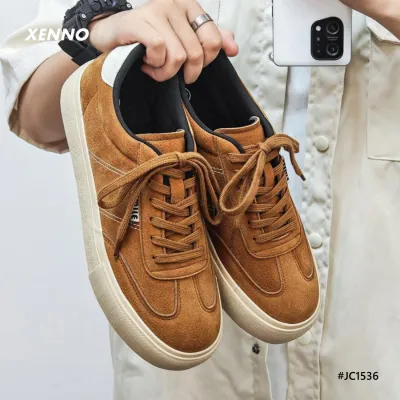 Suede Leather Retro Sneakers For Men